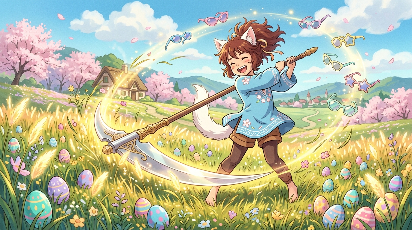 エッグハント2026、草刈りリーパーが楽しすぎて残り1週間