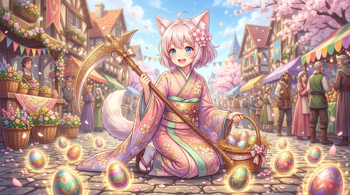 エッグハント2026、金バフ×大回転刈りで卵を爆速収集する方法